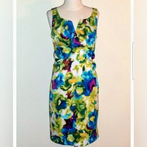 Ronni Nicole Watercolor Floral Pront Dress Size 12